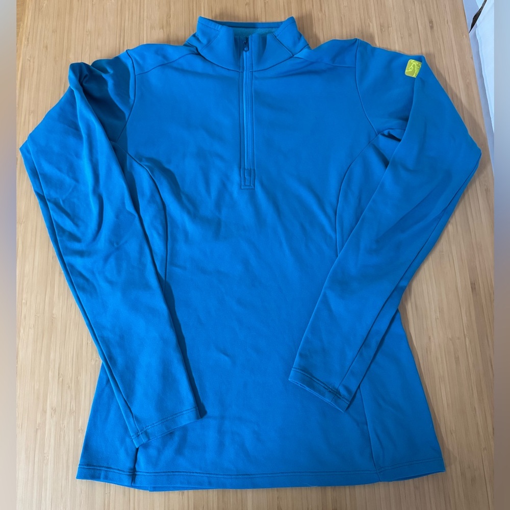 Arc’teryx Women’s Rho zip long sleeve shirt in turquoise size small